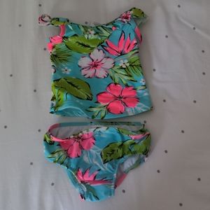 Carter's 12 month baby girl's swim suit set